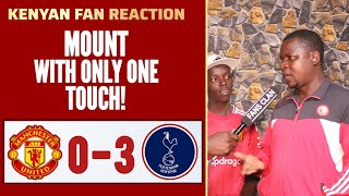 MANCHESTER UNITED 03 TOTTENHAM Wanyama  KENYAN FAN REACTION PREMIER LEAGUE HIGHLIGHTS 202425 [upl. by Nomelihp121]