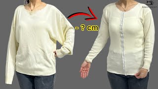 How to shrink a sweater to fit you perfectlysewing tips and tricks [upl. by Marice]