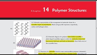 Materials Science amp Engineering  Polymer Structures  Chapter 14 Part 1  WD Callister [upl. by Fairleigh]