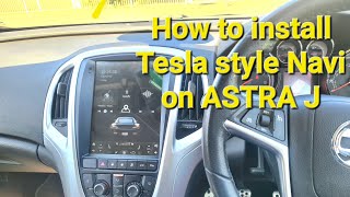 How to install Tesla style stereo with reverse camera and microphone on VauxhallOpel Astra J [upl. by Almap]