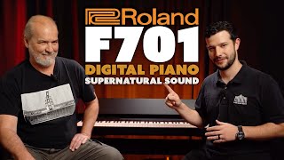 Roland F701  Modern Streamlined Digital Piano  Overview amp DEMO [upl. by Inafets]