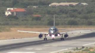 FlyNiki  Takeoff Samos Airport [upl. by Yetnom]