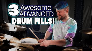 3 Awesome Drum Fills For Advanced Drummers  DRUM LESSON [upl. by Ahiel]