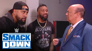 The Usos confront Paul Heyman about Brock Lesnar’s return SmackDown Aug 27 2021 [upl. by Ellord]