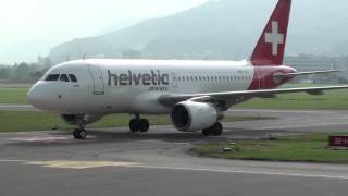 Spotting at Bern Belp LSZB Helvetic Airways Airbus A319 Skywork Dornier 328 [upl. by Yup90]