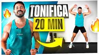 💪 BAJA de PESO y TONIFICA con esta RUTINA de EJERCICIOS de CARDIO y FUERZA en CASA 🏠 [upl. by Nohsal76]