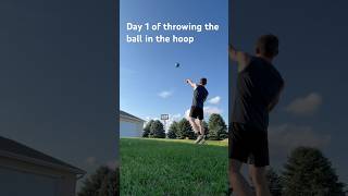 Day 1 of Throwing Football in Hoop [upl. by Edita]