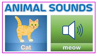 Animal Sounds for kids  Learn Animal name and sound for children [upl. by Atteloc387]