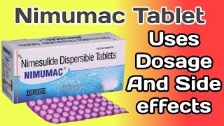 Nimumac Tablet  Nimumac Tablet Uses In Hindi  Nimesulide Tablet  Nimesulide Tablet 100mg [upl. by Neirb]