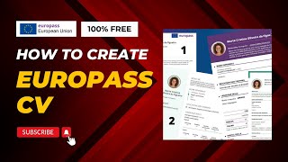 How to Create Europass CV Step by Step  New Europass CV Format  CV in European Format [upl. by Auqinahs]