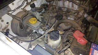 How to remove the oil filter from a d22 petrol Nissan Navara the easy way [upl. by Penhall]