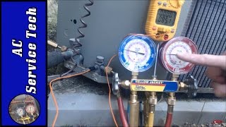 Charging Freon Checking the Freon R22 Refrigerant Charge Step By Step and How to tell if its Low [upl. by Atekihs]