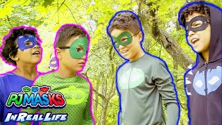 PJ Masks  PJ masks Dobblegangers  Super Heroes  PJ Masks in Real Life  Kids Show [upl. by Lhamaj]