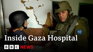 BBC goes inside AlShifa hospital with the Israeli army BBC News [upl. by Yerffej165]