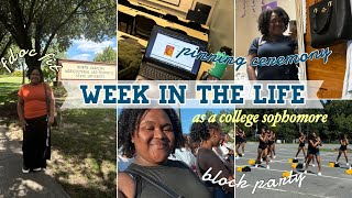 1st week of college as a college sophomore  HBCU Student at NCAT [upl. by Nivle]