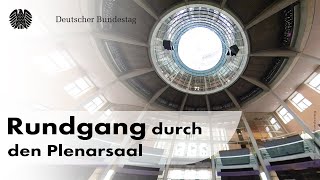 Rundgang im Plenarsaal des Deutschen Bundestages  360 Grad [upl. by Valonia]