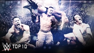 John Cenas Hardestfought Victories  WWE Top 10 [upl. by Sanson782]