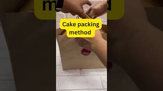 Cake packing method📦 shortsfeed shorts shortcake cake brownie packing order homebaking [upl. by Yeslrahc803]