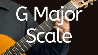 G major scale classical guitar [upl. by Rosenquist654]