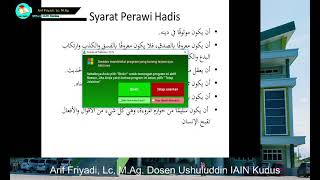 Periwayatan Hadis dengan Makna [upl. by Airenahs217]