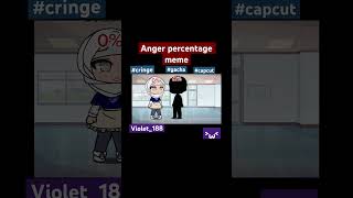 Anger percentage meme ft Me and cookiegirlyass9693 cringe violet188 gacha [upl. by Aidnic]