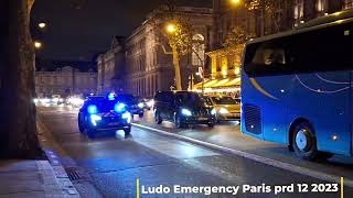 3008 Gendarmerie policemunicipale Bac75N en urgence Police cars responding with lights and siren [upl. by Katzen]