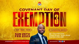 COVENANT DAY OF EXEMPTION  THANKSGIVING amp DEDICATION  3RD SERVICE  26TH FEBRUARY 2023 [upl. by Nilved70]