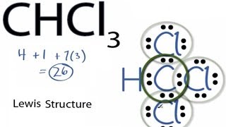 CHCl3 Lewis Structure How to Draw the Lewis Structure for CHCl3 [upl. by Marou]