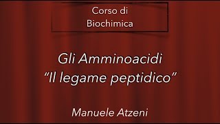 Il legame peptidico  L27 [upl. by Aneerhs]