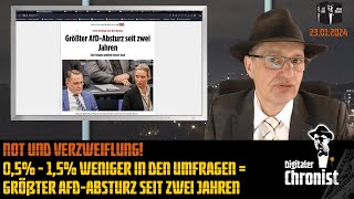 Not und Verzweiflung 05  15 weniger in den Umfragen  Größter AfDAbsturz seit zwei Jahren [upl. by Sherill]