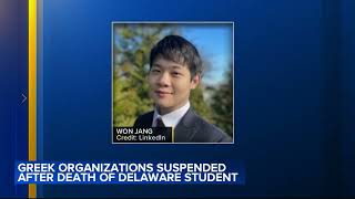 Dartmouth suspends fraternity after Delaware students death prompted hazing investigation [upl. by Nauqaj]