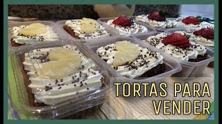 TORTAS individuales PARA VENDERExquisitos Rellenos  Excelente receta de POSTRE para la VENTA [upl. by Jackie440]