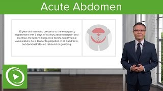 Acute Abdomen General Principles – General Surgery  Lecturio [upl. by Zaneta]