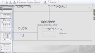 SolidWorks Teknik Resim Şablonu ve Antet [upl. by Yrennalf]