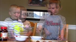 Fun with Kids Making PBampJ Cookies [upl. by Gniw]