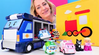 Spielspaß mit Nicole und Robocar Poli  4 Folgen am Stück  Tolle Spielzeugautos [upl. by Elletsyrc]