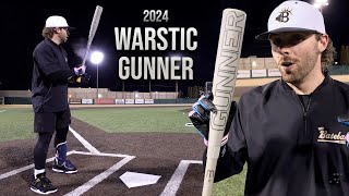 Hitting with the 2024 Warstic Gunner  BBCOR Baseball Bat Review new BBCOR distance PR [upl. by York]