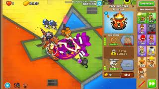 Beating Chimps  Black Bordering Cubism  Beating Chimps On Easy BTD6 [upl. by Solim]