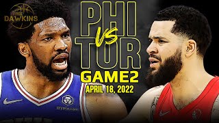 Philadelphia 76ers vs Toronto Raptors Game 2 Full Highlights 2022 ECR1 FreeDawkins [upl. by Ikram]