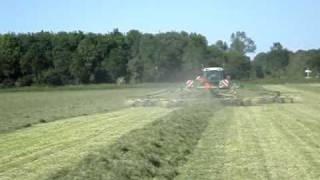 Fendt 415 en KRONE Swadro 1400 Trekkerwebnl [upl. by Cornell129]