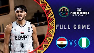 Group Phase  Egypt v Nigeria  Full Basketball Game  FIBA U18 AfroBasket 2024 [upl. by Ennaesor]