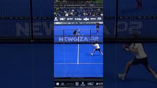 COMO LA DEVUELVE YANGUAS  padel shorts padelhighlights [upl. by Atinehs]