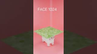 CLOTH SHEEP 16 FACE VS 65000 FACE 3dart animation blender3danimation 3dmodeling [upl. by Elsinore]