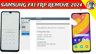 Samsung F41 FRP remove latest security patch using chemira tool [upl. by Acinet]