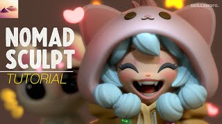 Advanced quotChibiquot Character Design in Nomad Sculpt 176  NEW Skillshare Tutorial [upl. by Aniretake]