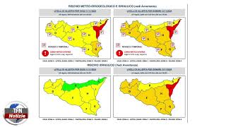 Maltempo Allerta rossa in Sicilia [upl. by Tamberg689]