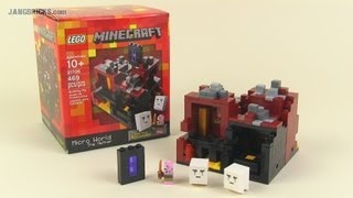 LEGO Minecraft 21106 The Nether micro world set Review [upl. by Slaughter]