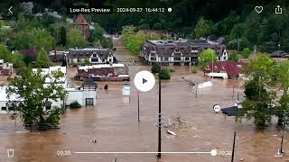 Asheville NC flooding from Helene [upl. by Krystalle948]