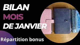 BILAN MOIS DE JANVIER  RÉPARTITION BONUS [upl. by Sacks]