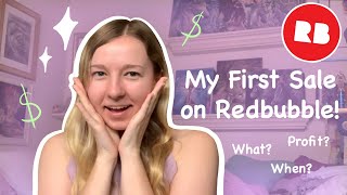 How I Made My First Sale on Redbubble [upl. by Pack]